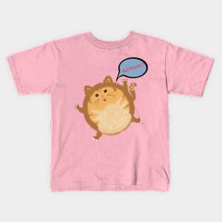 CUTE CAT CATCHING YOU mugs coffee mug t-shirt stickers Kids T-Shirt